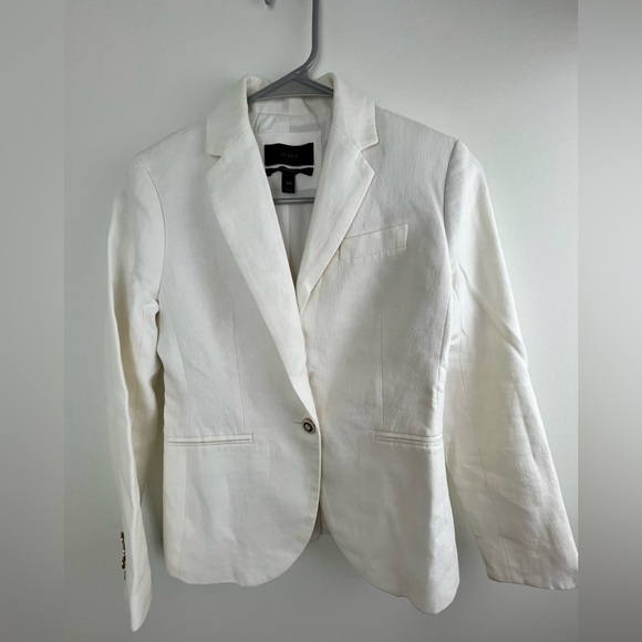 NWOT J. Crew White Campbell Linen Blazer - Picture 1 of 8